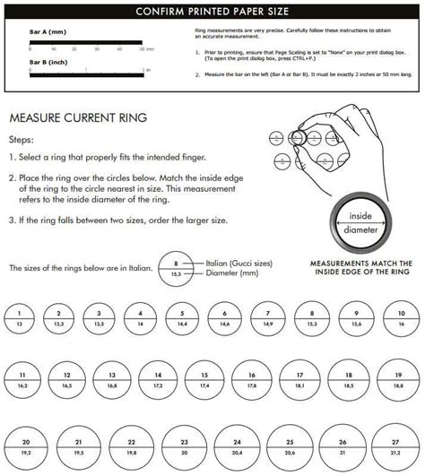 gucci ring size guide.